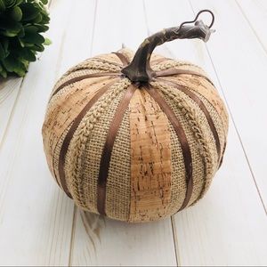 🆕 Burlap & Cork Pumpkin